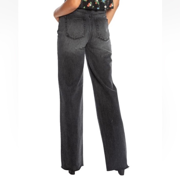 NWT Juicy Couture Wide Leg Jeans in Black Wash Women’s Size 29 - Picture 2 of 15